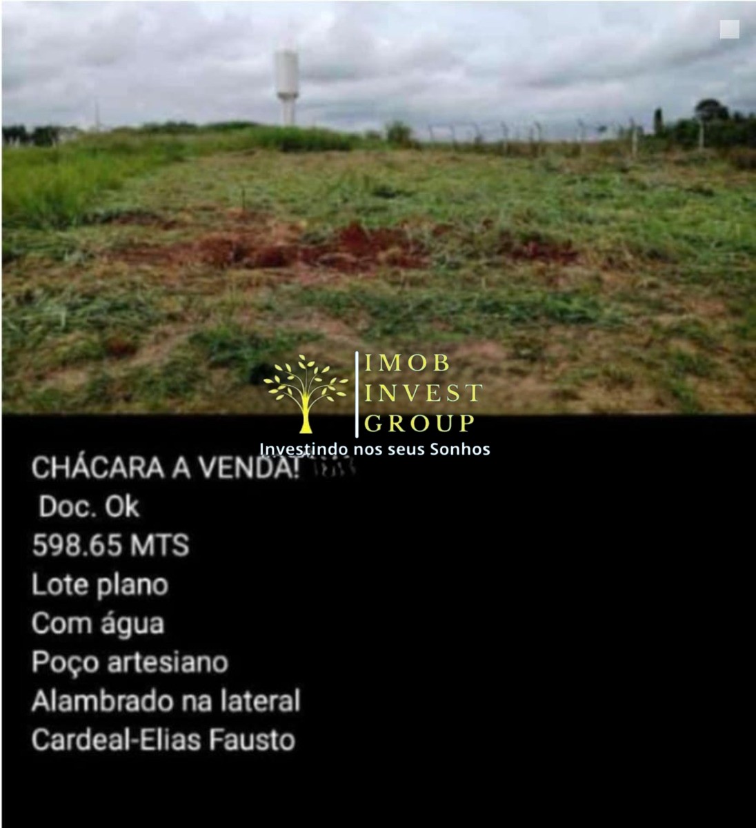 Terreno a venda em Cardeal, Elias Fausto/SP